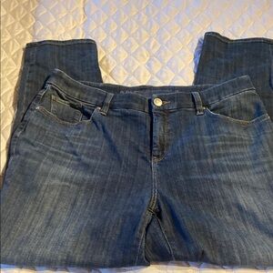 Chico's Blue Straight Leg Jeans with Classic Denim Style